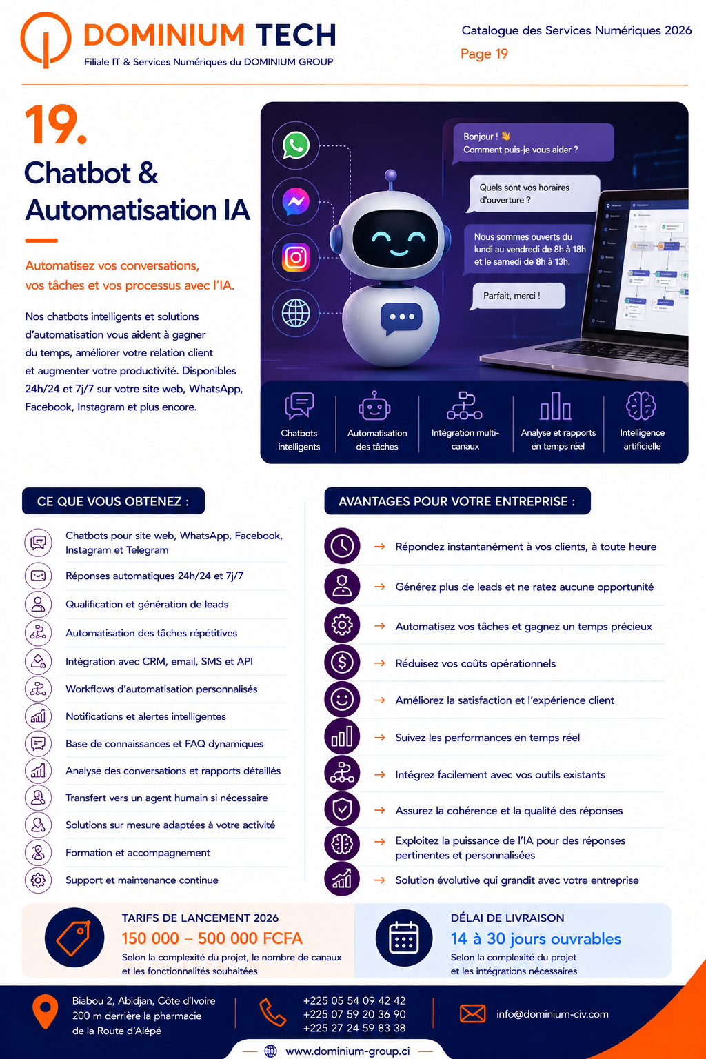 Chatbot & Automatisation IA